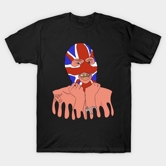 Slowthai Union Jack Balaclava T-Shirt by Hevding